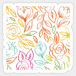 Bold Spring Floral Sticker